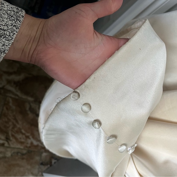 Essense of Australia D3794 strapless dress in light gold/champagne - Picture 2 of 4